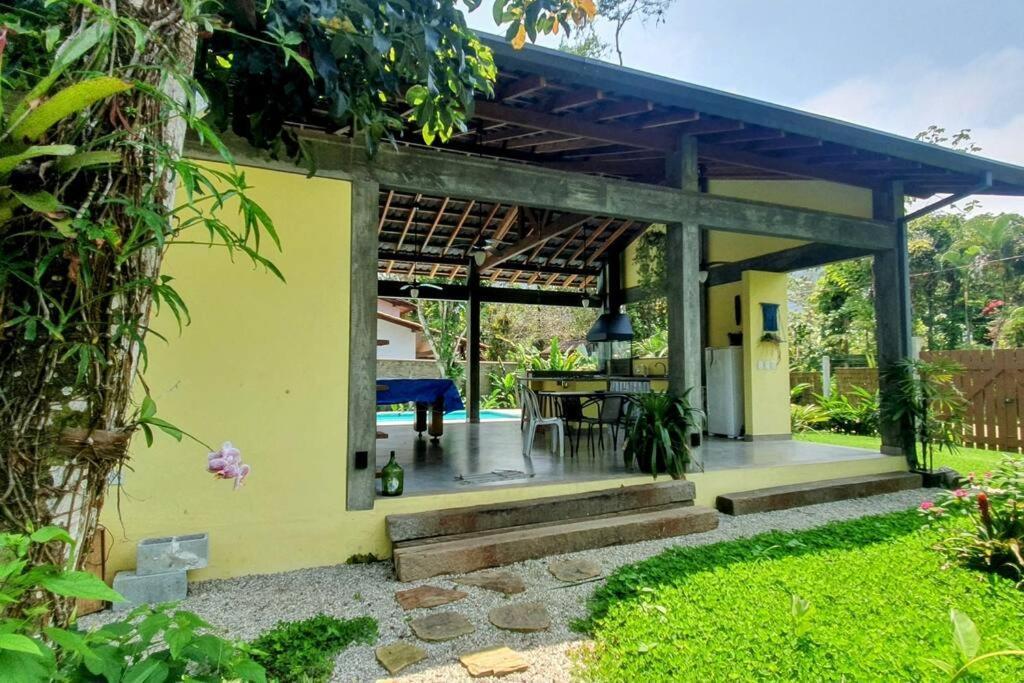 Villa Itamambuca A Beira Mar Com Piscina Ubatuba Exterior foto