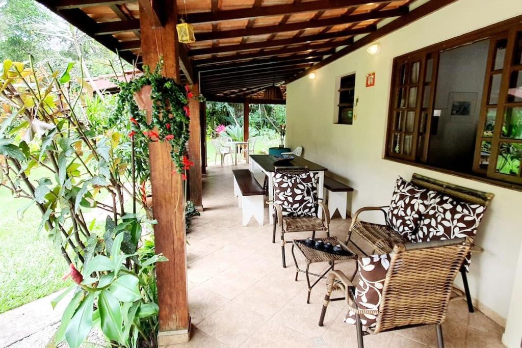 Villa Itamambuca A Beira Mar Com Piscina Ubatuba Exterior foto